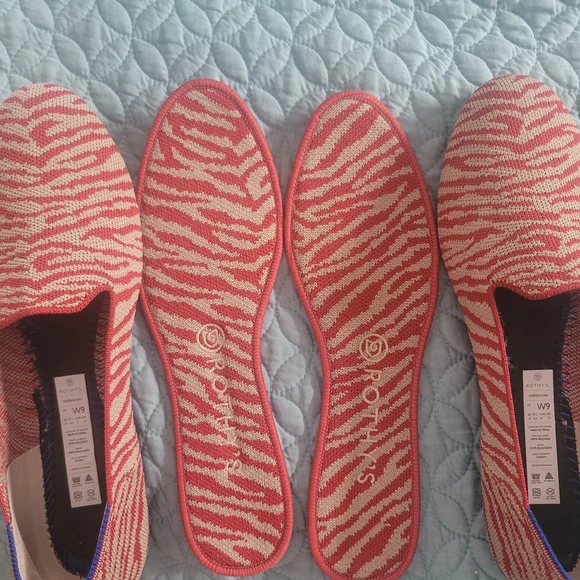 Rothy's Red Zebra Loafers Size 9 - Picture 3 of 4